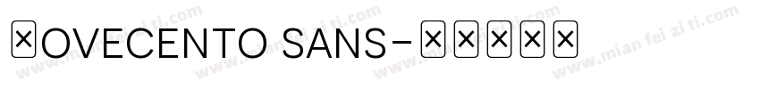 Novecento sans字体转换